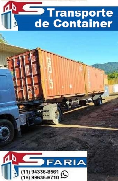 Transporte de container Santos 10 Transporte de container em Cubatão SP