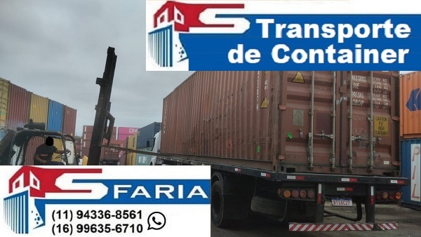 Transporte de container Santos 8 Transporte de container Cubatão